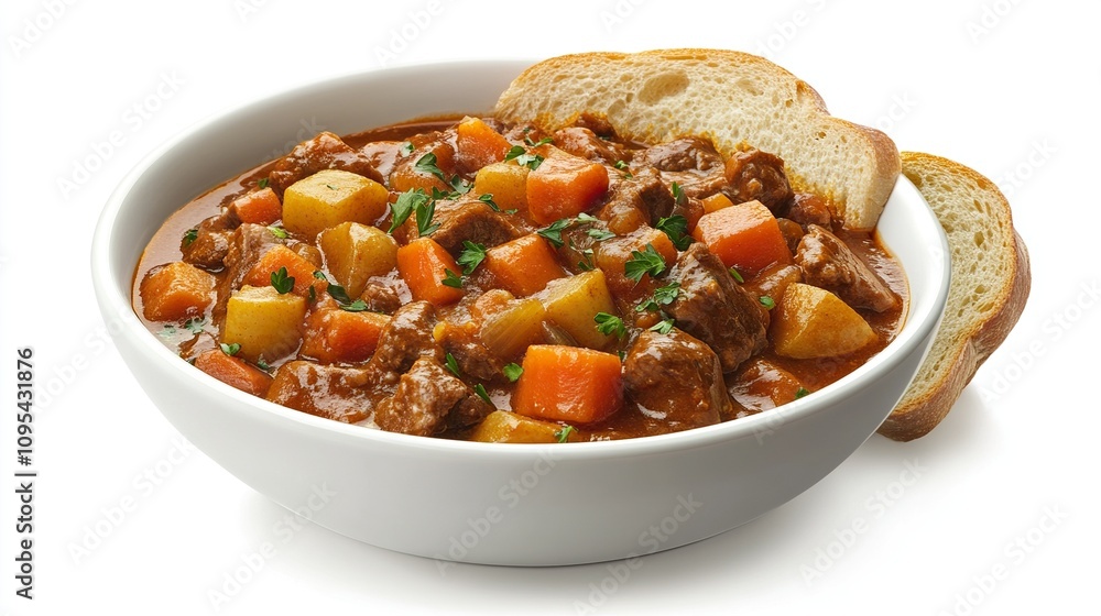 A bowl of hot steaming vegetable soup with chickpeas and carrots. A bowl of hot steaming vegetable soup with chickpeas and carrots.