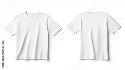 white t-shirt mockup front and back