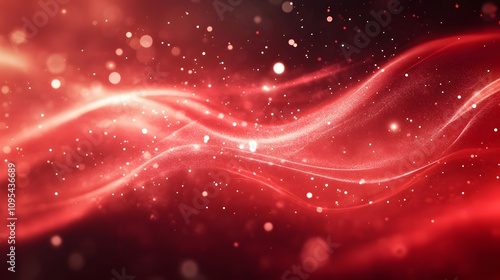 Red and black background with smooth lines, elegant curves, and shiny highlights.