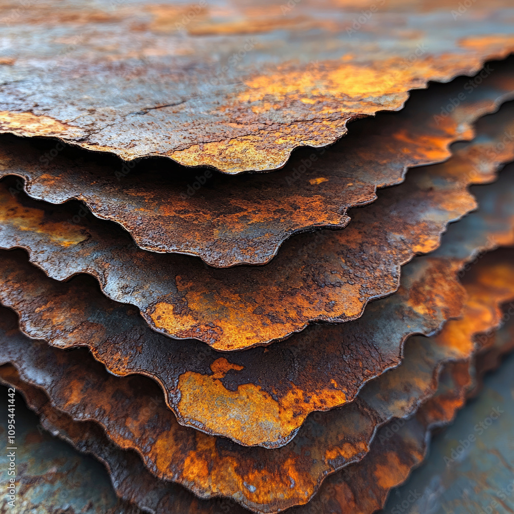 Rusted Metal Texture, Oxidized Surface, Decaying Metal Sheets Rusted Metal Texture, Oxidized Surface, Decaying Metal Sheets