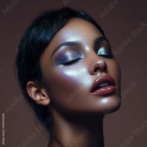 A futuristic portrait of a ...