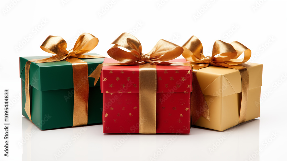 Obraz premium gift boxes with ribbons