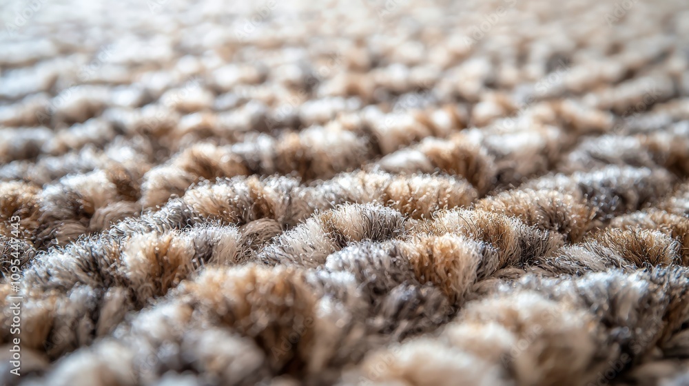 A cozy plush carpet in shades of beige and brown, showcasing a luxurious feel and soft texture, perfect for creating a warm and inviting home environment. A cozy plush carpet in shades of beige and brown, showcasing a luxurious feel and soft texture, perfect for creating a warm and inviting home environment.