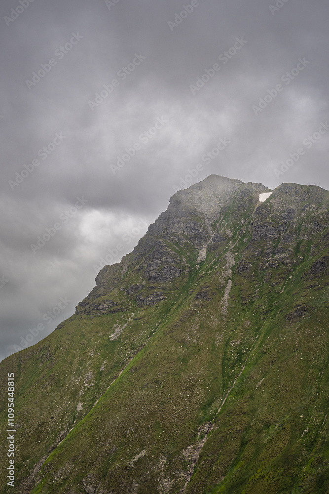 clouds over the mountains, view of Jakubina in the western Tatras, Slovakia