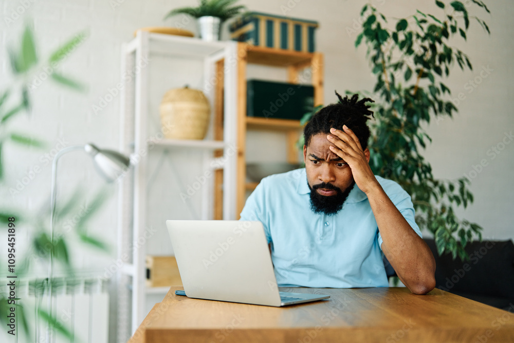 man computer laptop bill finance problem debt worried sad tax paper budget document unhappy payment paying money calculating business man computer laptop bill finance problem debt worried sad tax paper budget document unhappy payment paying money calculating business