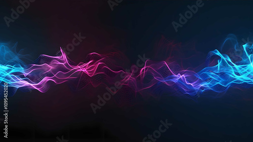 a youtube channel banner for a music channel mainly playing lofi hiphop and chill beats the name ist Echoes of AIMA Dark background and neon colors for a