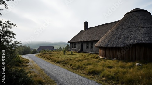 Old Viking Longhouse in Norway