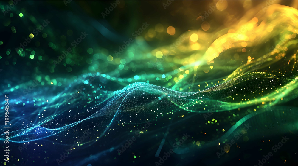 abstract background image energy saving electricity AI dark yellow and green abstract background image energy saving electricity AI dark yellow and green