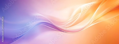 Abstract wallpaper with vibrant blue, purple and orange colors, featuring smooth curves in the background