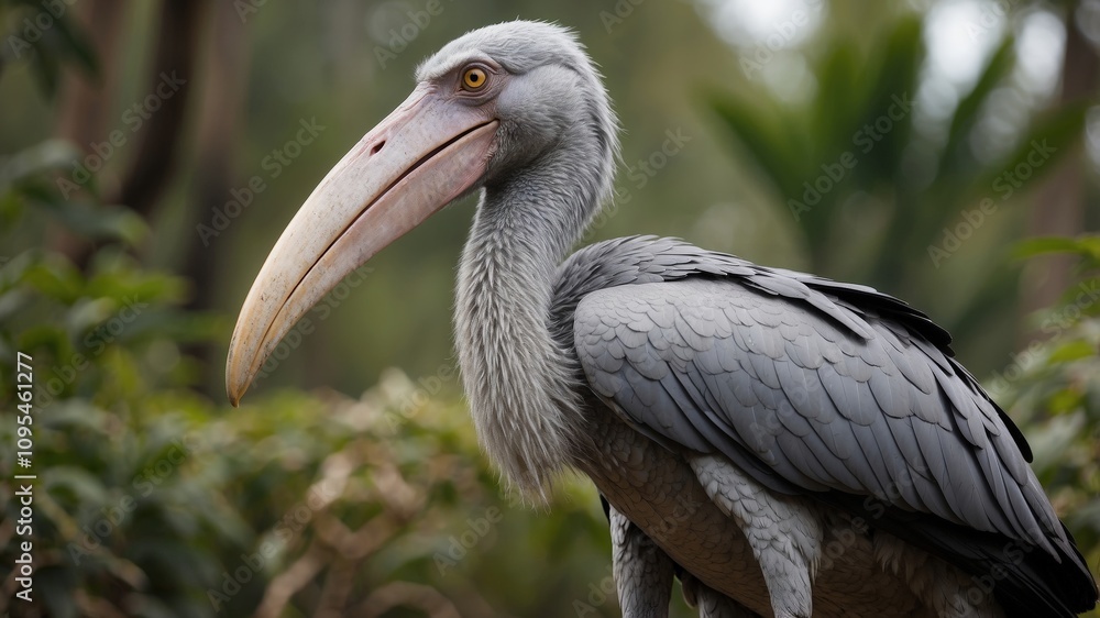 Fototapeta premium Close-Up of Majestic Shoebill Stork