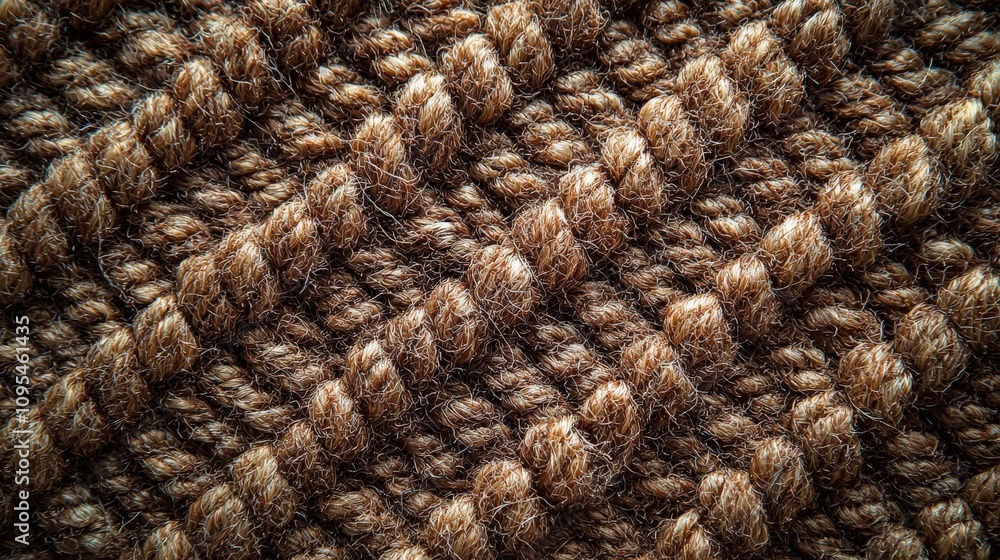A highly detailed close-up shot of brown woven textile fibers, showcasing the intricate interlacing pattern and rich texture, perfect for fabric enthusiasts. A highly detailed close-up shot of brown woven textile fibers, showcasing the intricate interlacing pattern and rich texture, perfect for fabric enthusiasts.