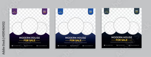Real Estate Social Media Poster. Creative Poster Design