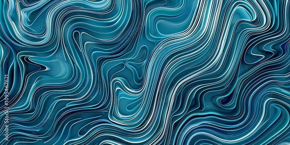 Abstract wallpaper featuring 3D undulating blue waves, blending deep navy to turquoise hues, creating a fluid, dynamic, and calming effect with organic, flowing curves Abstract wallpaper featuring 3D undulating blue waves, blending deep navy to turquoise hues, creating a fluid, dynamic, and calming effect with organic, flowing curves