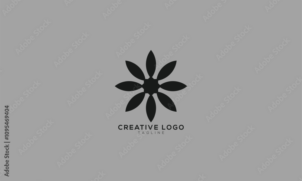 FLOWER PATTERN Abstract initial monogram letter alphabet logo design FLOWER PATTERN Abstract initial monogram letter alphabet logo design