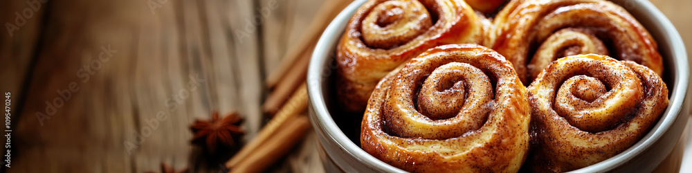 Cinnamon Swirl: A steaming bowl of warm cinnamon buns, nestled in a cozy mason jar. Cinnamon Swirl: A steaming bowl of warm cinnamon buns, nestled in a cozy mason jar.