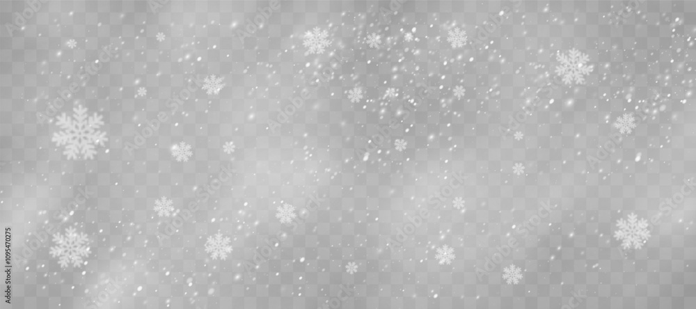 Magical Winter Snowflakes: Transparent Backgrounds and Snowstorm Scenery for January and February Themes Magical Winter Snowflakes: Transparent Backgrounds and Snowstorm Scenery for January and February Themes