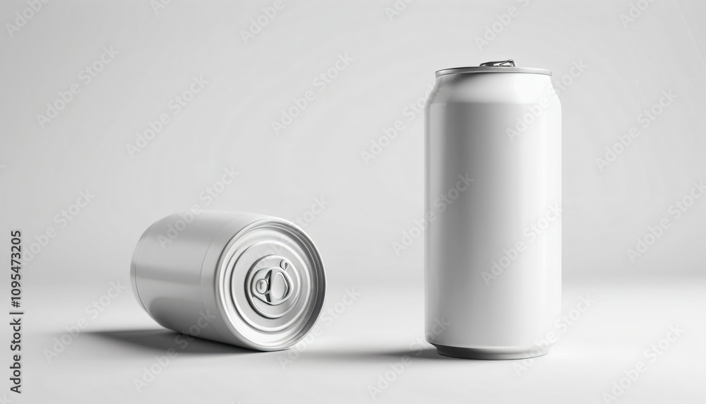 350ml Energy drink soda can mockup Generative AI 350ml Energy drink soda can mockup Generative AI