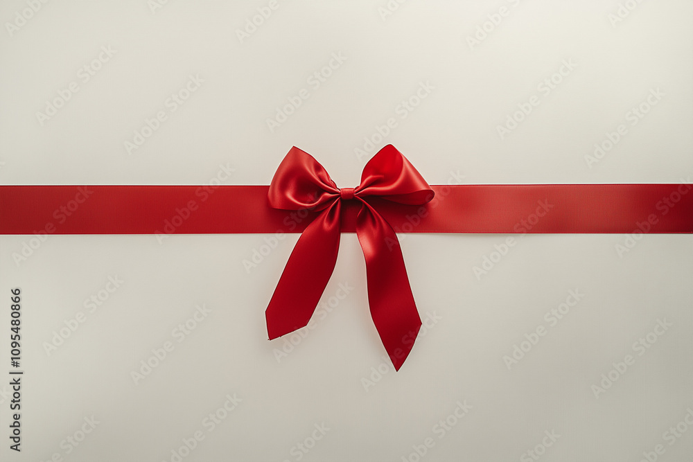 red bow on a white background red bow on a white background