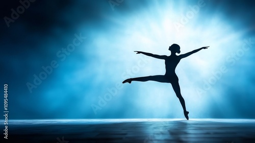 Wallpaper Mural Gesture Express Body Language concept. Graceful Ballet Dancer Performing with Elegance and Poise Torontodigital.ca