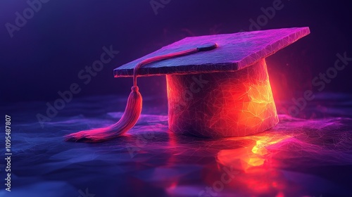 Neon Graduation Cap: A Symbol of Achievement and Future