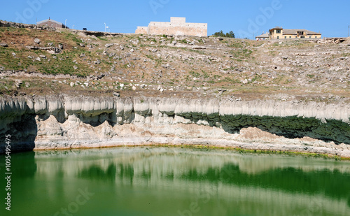 A view from the Kizoren Sinkhole in Konya, Turkey. photo