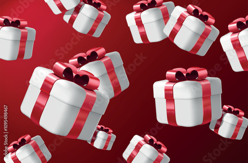 Gift box and presents background.