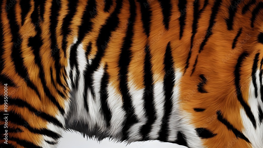 Bold Tiger Fur Pattern Macro Shot Bold Tiger Fur Pattern Macro Shot