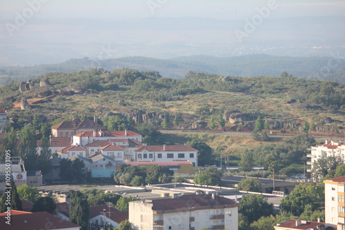 Views from the city Castelo Branco in Portugal, on May 11, 2024