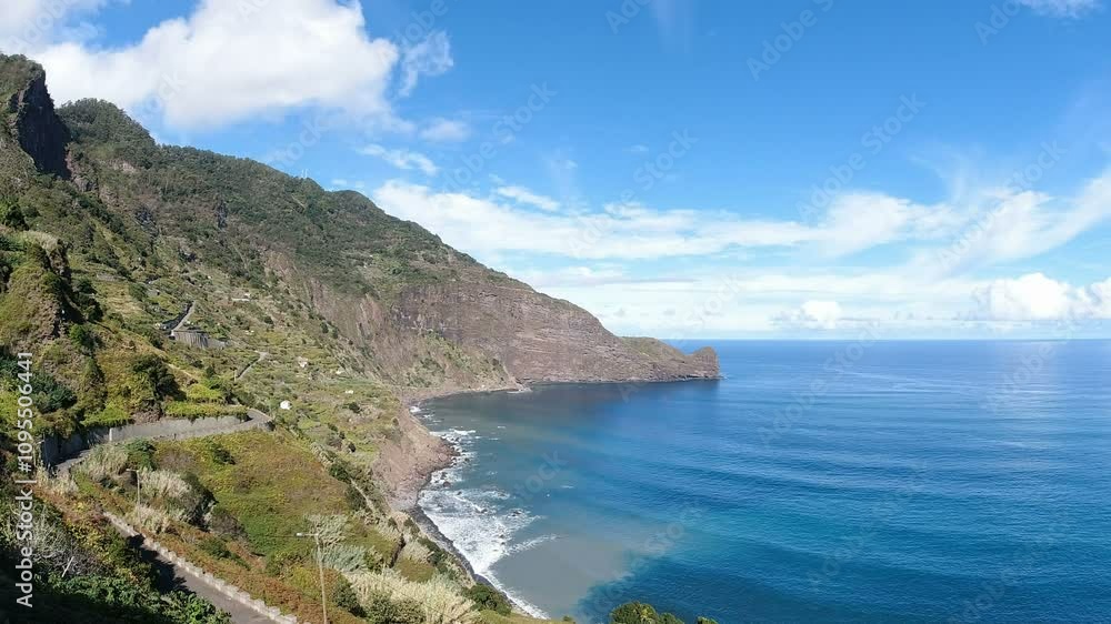 scenic coastal viewpoint on madeira island scenic coastal viewpoint on madeira island