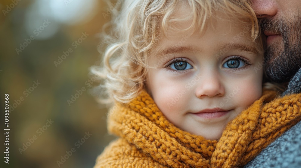 Smiling little kid hugging close, warm embrace in golden evening sunlight, loving family moment, cheerful childhood portrait, curly-haired toddler, peaceful outdoor setting Smiling little kid hugging close, warm embrace in golden evening sunlight, loving family moment, cheerful childhood portrait, curly-haired toddler, peaceful outdoor setting