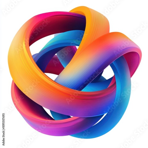Colorful abstract swirl wit...