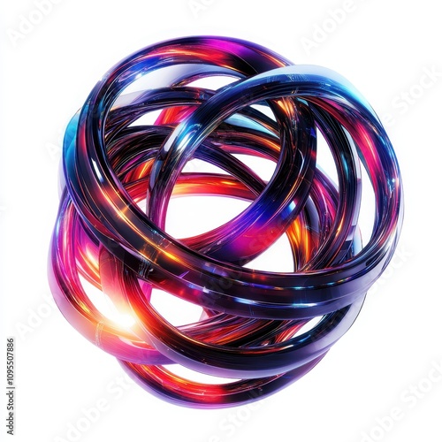 Colorful abstract swirl wit...