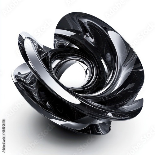Futuristic black and silver...