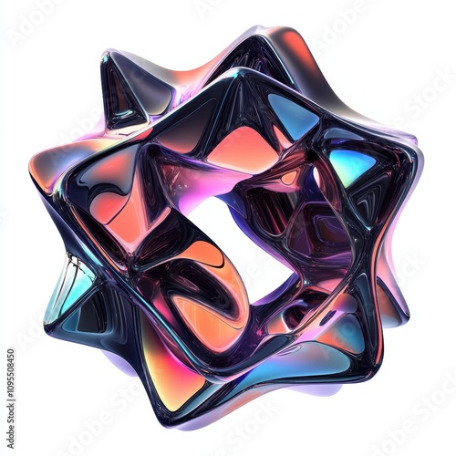 Colorful abstract shape wit...