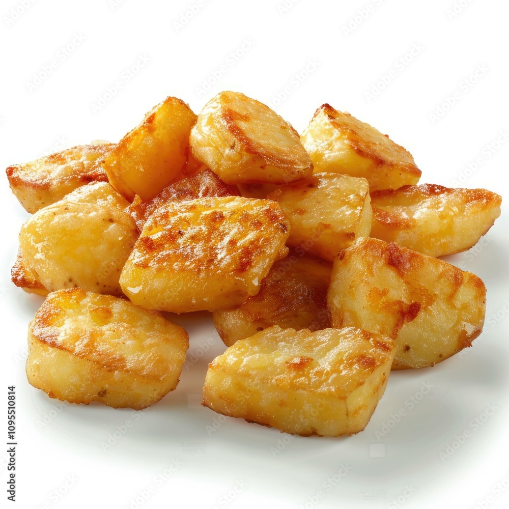 French Fried Potatoes on white background. French Fried Potatoes on white background.