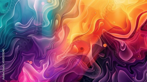 Vibrant abstract image feat...