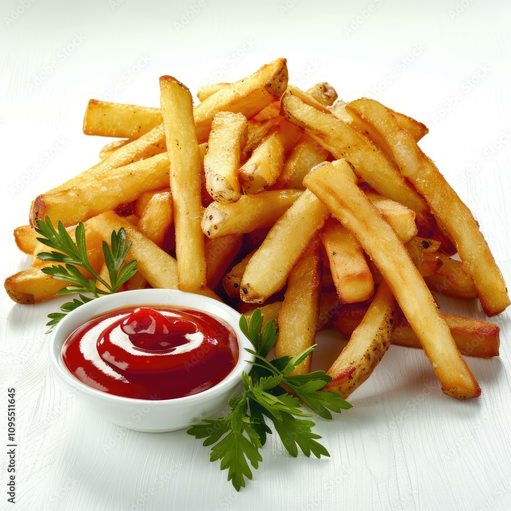 French fries and ketchup obsession in title. French fries and ketchup obsession in title.
