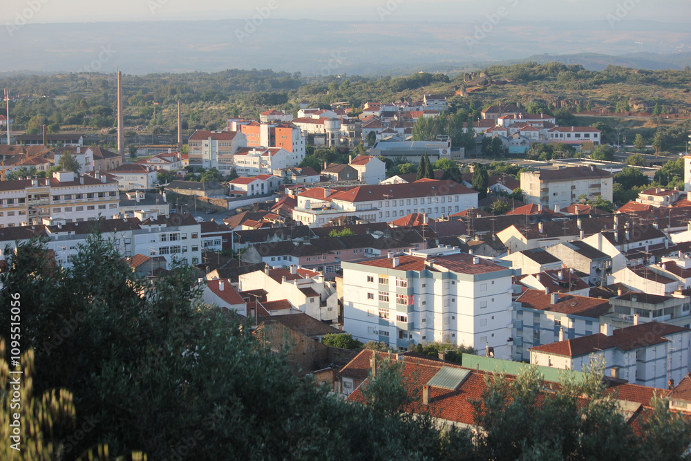 Obraz premium Views from the city Castelo Branco in Portugal, on May 11, 2024