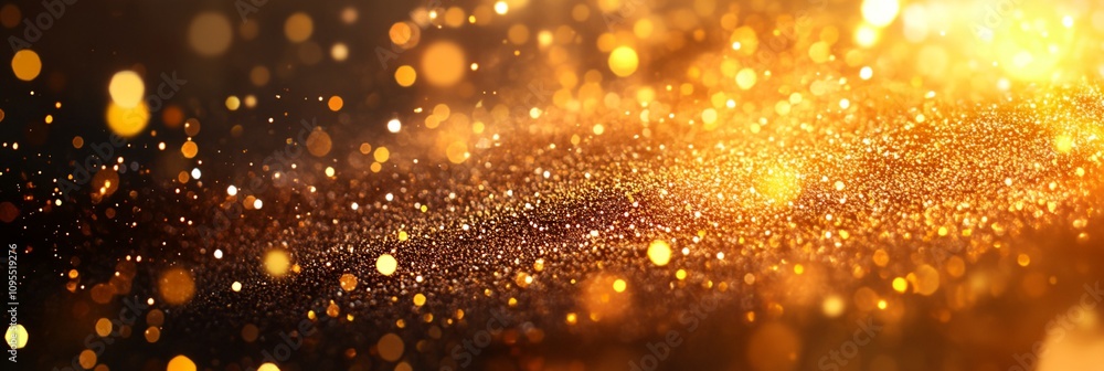 Fototapeta premium A gold and black background with a lot of sparkles