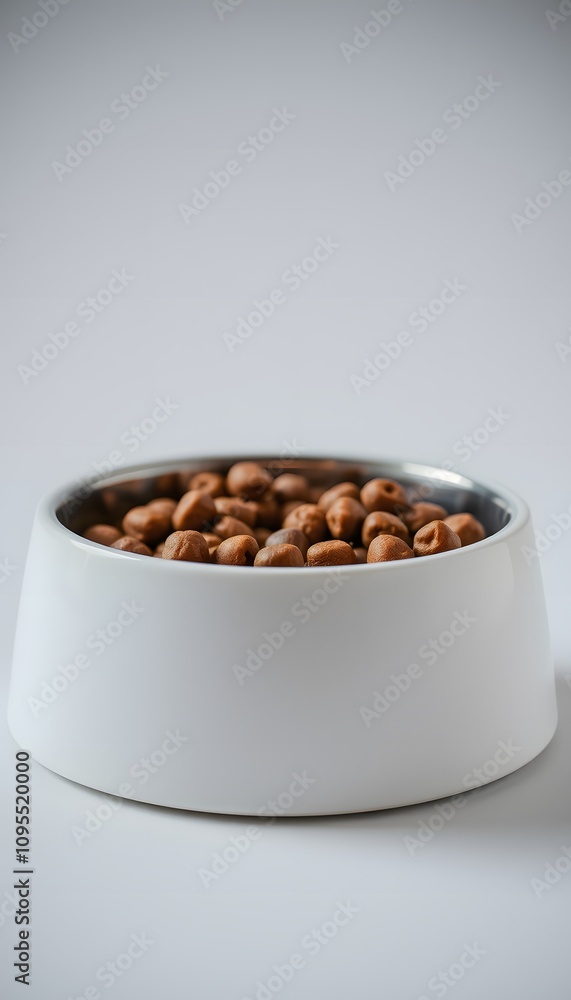 Bowl of Dog Food, Pet Nutrition, Dog Bowl, Kibble, Pet Care, Feeding Time, Everyday Pet Item, Healthy Diet, Animal Essentials, Simple Scene, Minimalist Design, Canine Meal, AI Generated Bowl of Dog Food, Pet Nutrition, Dog Bowl, Kibble, Pet Care, Feeding Time, Everyday Pet Item, Healthy Diet, Animal Essentials, Simple Scene, Minimalist Design, Canine Meal, AI Generated