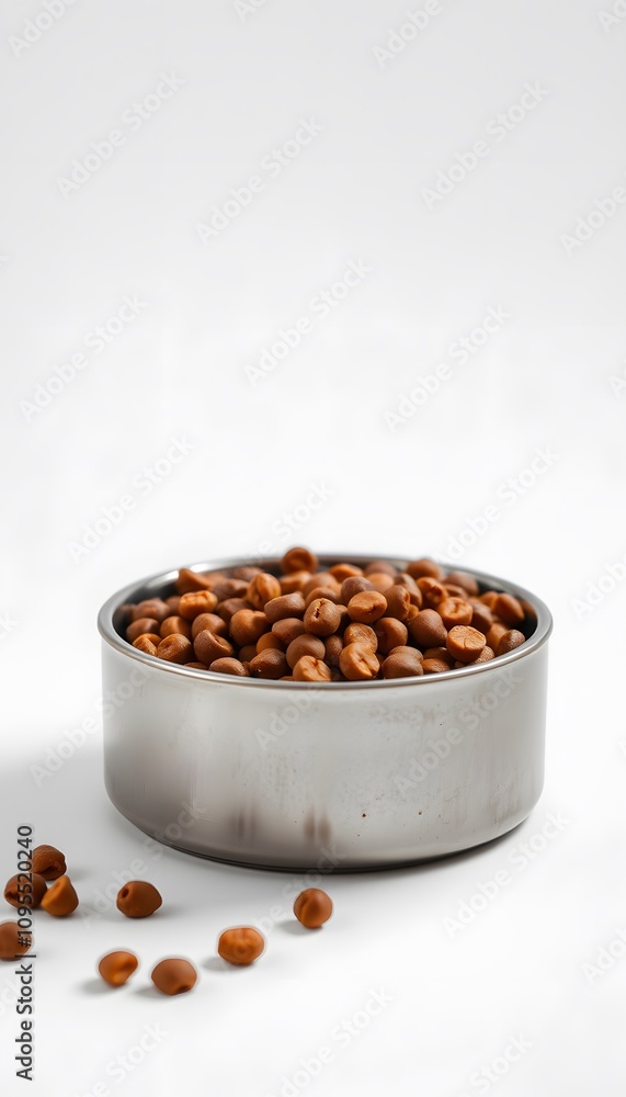 Bowl of Dog Food, Pet Nutrition, Dog Bowl, Kibble, Pet Care, Feeding Time, Everyday Pet Item, Healthy Diet, Animal Essentials, Simple Scene, Minimalist Design, Canine Meal, AI Generated Bowl of Dog Food, Pet Nutrition, Dog Bowl, Kibble, Pet Care, Feeding Time, Everyday Pet Item, Healthy Diet, Animal Essentials, Simple Scene, Minimalist Design, Canine Meal, AI Generated