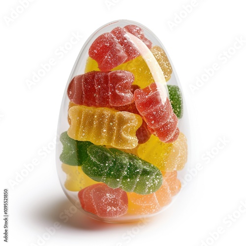 THC and CBD Gummy candies for medical and recreational use. photo