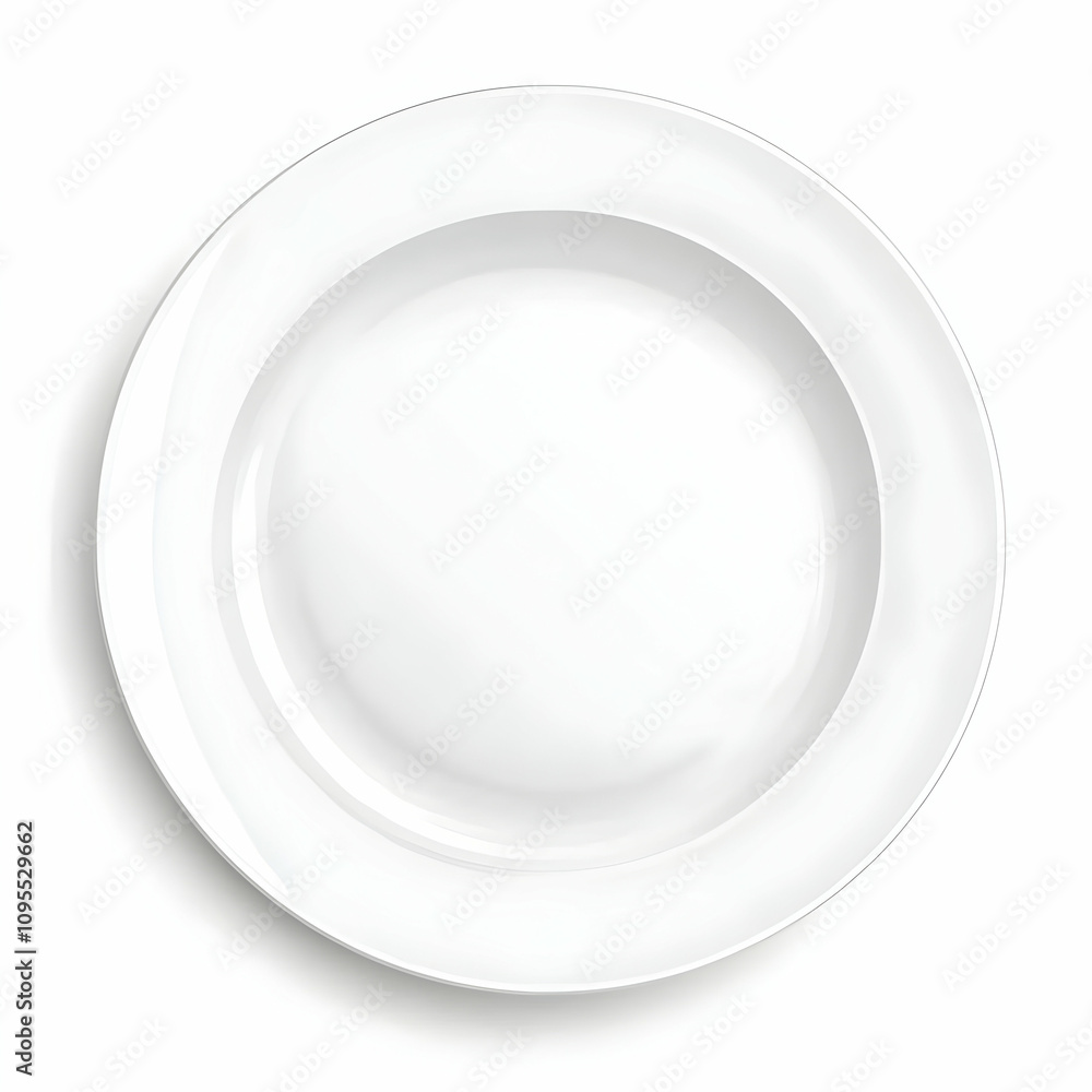 High Resolution Vector Illustration of a Plain White Plate on a Clean Background Suitable for Various Design Projects and Culinary Presentations High Resolution Vector Illustration of a Plain White Plate on a Clean Background Suitable for Various Design Projects and Culinary Presentations