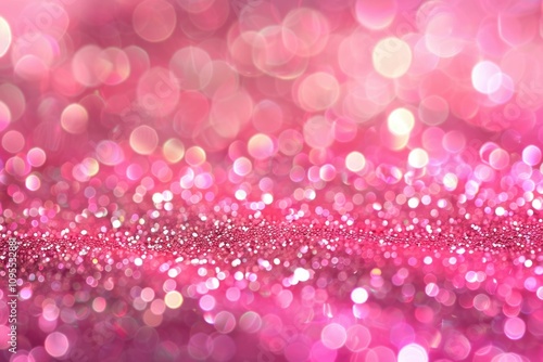 Out of focus Sequin Background. room for text. Hot Pink Sequin shallow depth of focus background.