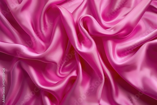 Vibrant pink silk with shimmering ripples of sophistication.