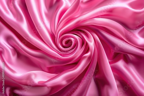 Vibrant pink silk with shimmering ripples of sophistication.