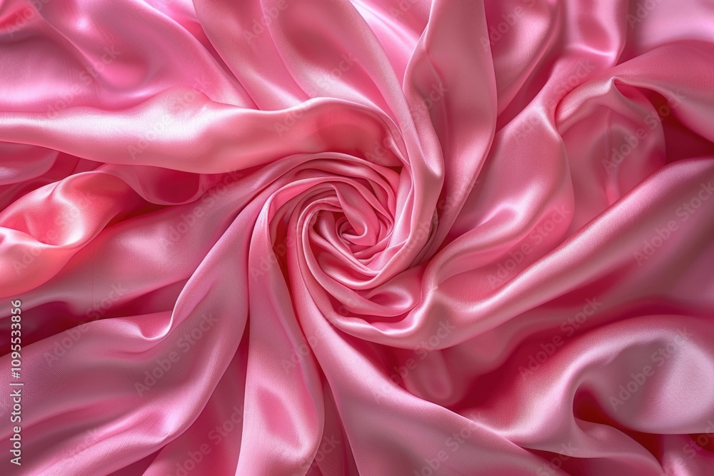 Obraz premium Vibrant pink silk with shimmering ripples of sophistication.