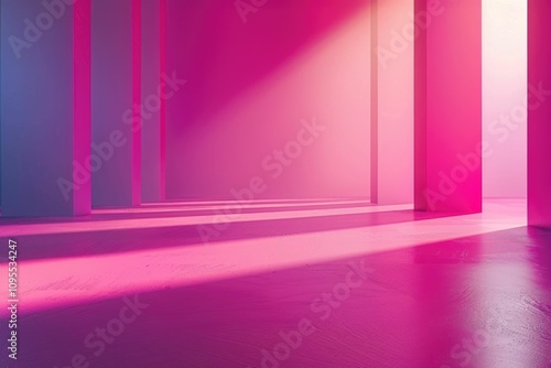 Vibrant Pink Gradient Studio Backdrop with Copy Space