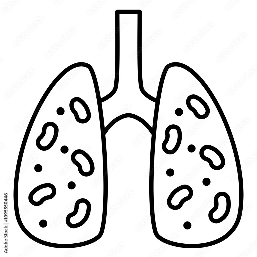 Lung Infection Icon Lung Infection Icon