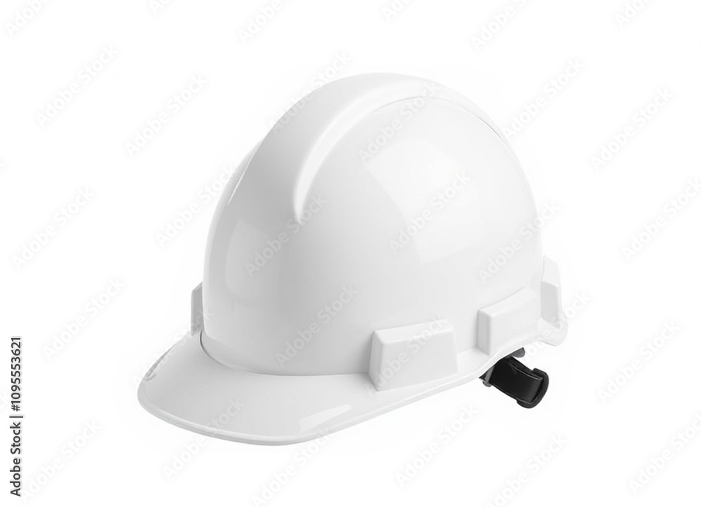 White helmet isolated on white. White helmet for managers, engineers, supervisors, foreman White helmet isolated on white. White helmet for managers, engineers, supervisors, foreman
